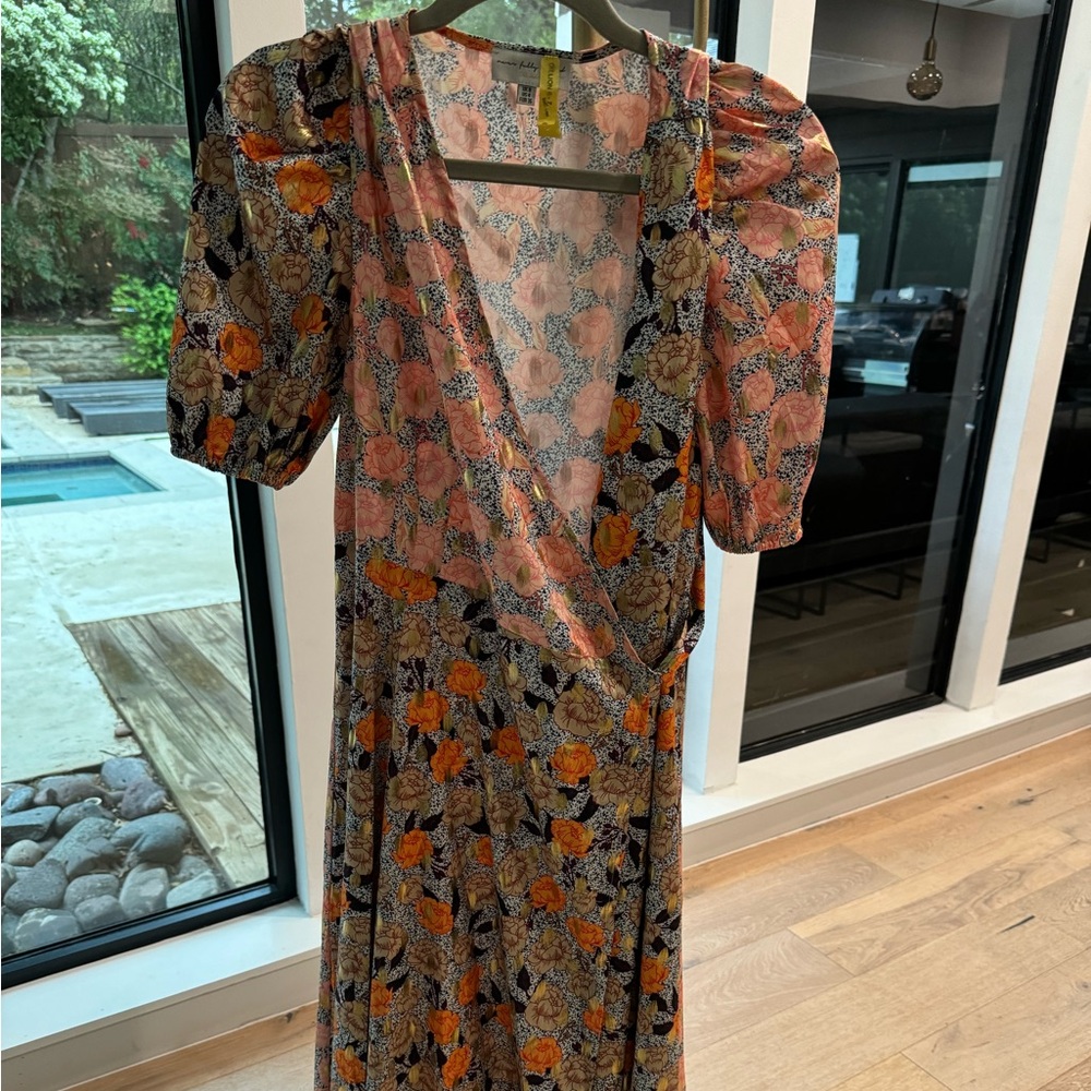 Floral Wrap Maxi Dress